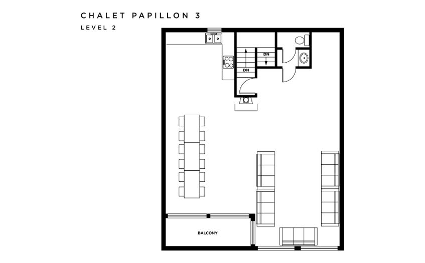 Chalet Papillon 3 La Rosiere Floor Plan 1